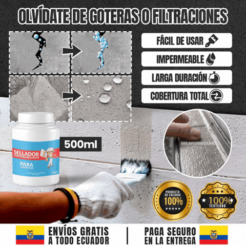 IMPERMEABILIZANTE TRANSPARENTE ANTI FILTRACIONES 🎁Pides 1 lleva 2