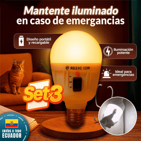 FOCO RECARGABLE CON BOQUILLA 12W 🎁PROMO 3 UNIDADES🎁