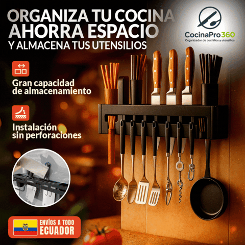 CocinaPro 360 | Organizador de cuchillos y utensilios