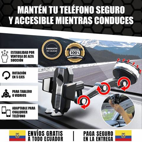 SmartClip Ride | Soporte Ultra Estable para celular 360°🎁HOY ENVÍO GRATIS🎁
