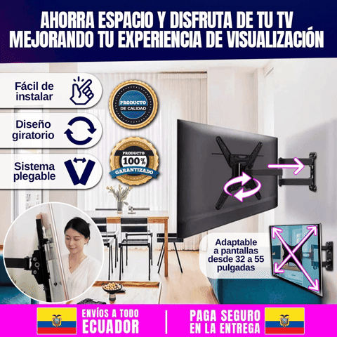 Soporte de TV giratorio y plegable de 14 a 55 pulgadas 🎁Envío Gratis🎁