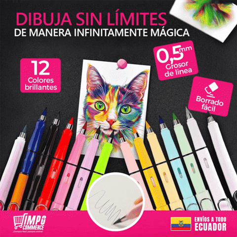 🎁PROMO 12 COLORES🎁 LÁPICES DE COLOR PUNTA INFINITA | No necesitan sacapuntas 🤩