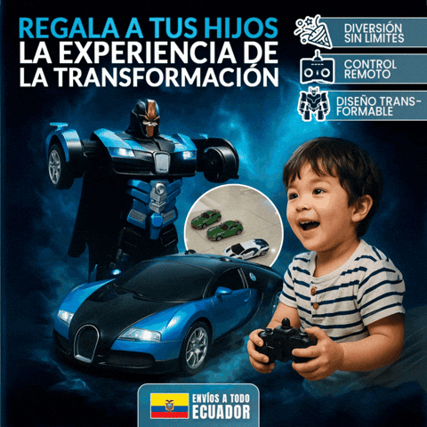 CARRO TRANSFORMER A CONTROL REMOTO ENVÍO GRATIS🚚