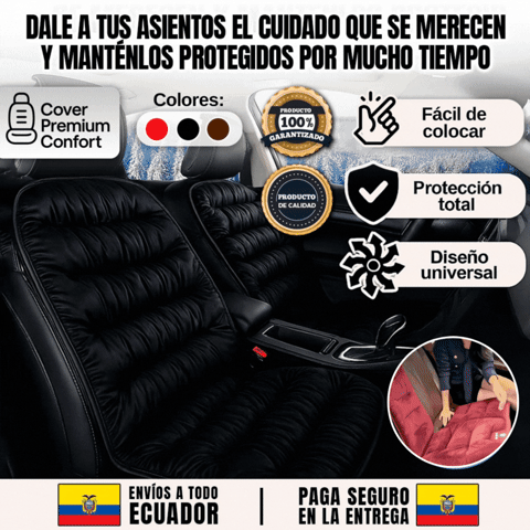 CoverPremiumConfort | Protector acolchado de asiento para autos 🎁ENVÍO GRATIS🎁