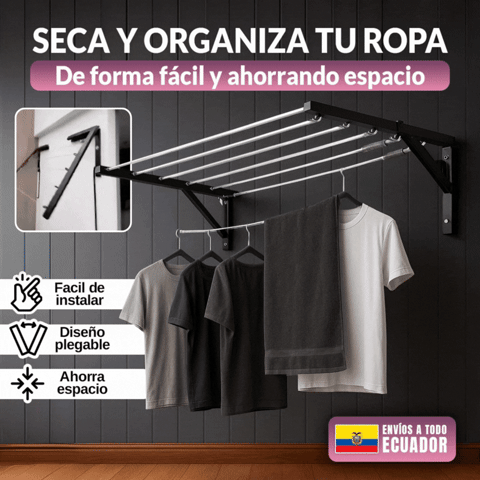COLGADOR METÁLICO DE ROPA PARA PARED 🎁HOY ENVÍO GRATIS🎁