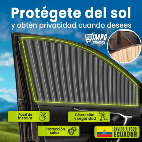 CORTINAS MAGNÉTICAS UNIVERSALES PARA AUTO 🎁PROMO 4 VENTANAS🎁