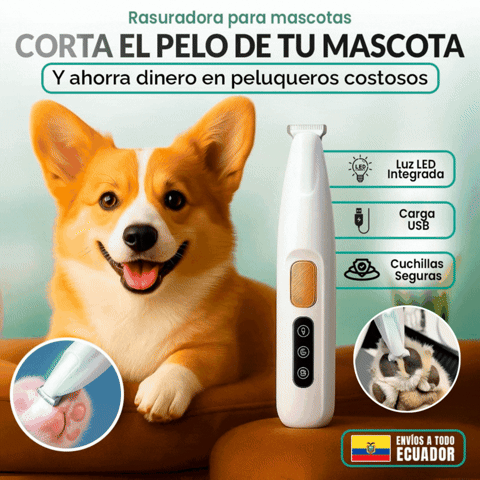 RecortaPet LED - Rasuradora para mascotas anti cortes