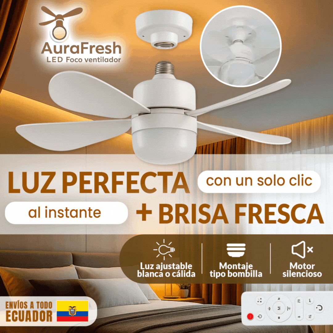 AuraFresh LED - Foco ventilador