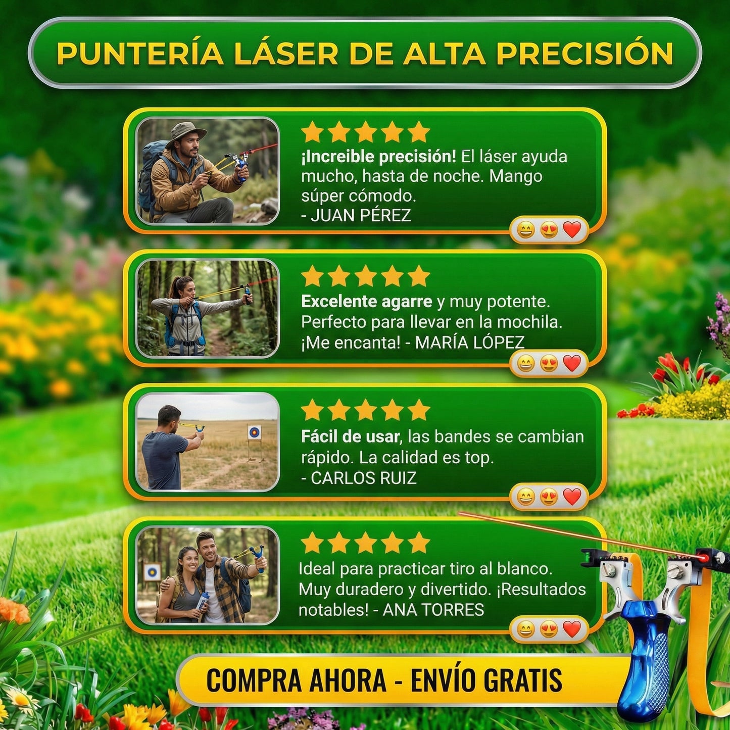 LANZADOR CON MIRA LASER 🎁PROMO LANZAMIENTO🎁