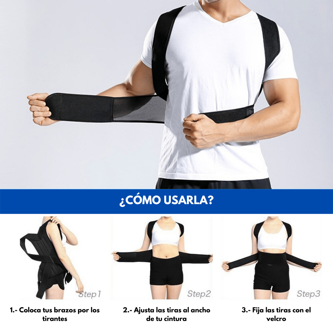 PowerPostura | Corrector Ergonómico de Espalda – Ideal para Tallas S a M