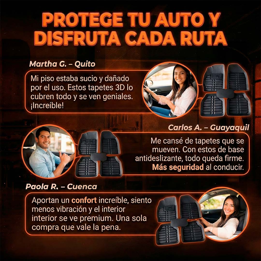 MOQUETAS UNIVERSALES SEMI RIGIDAS 3D 🚗GRATIS ACCESORIO