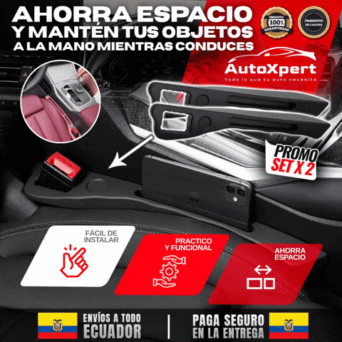 AutoSide Kit x2 – Organizador Lateral con Porta Celular 🎁ENVIO GRATIS🎁
