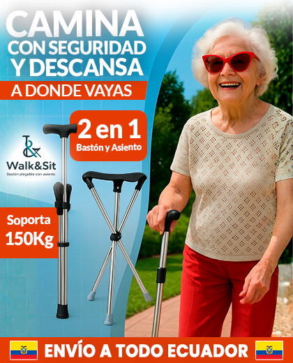 Walk&Sit | Bastón plegable con asiento