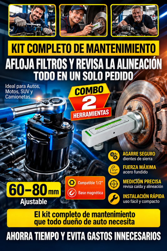 (COMBO) Llave de Filtros + Medidor Magnético