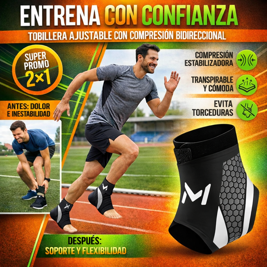 TOBILLERA CON COMPRESIÓN BIDIRECCIONAL 🎁HOY PROMO 2x1🎁