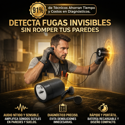 MINI GEOFONO DETECTOR DE FUGAS 🎁HOY ENVÍO GRATIS🎁
