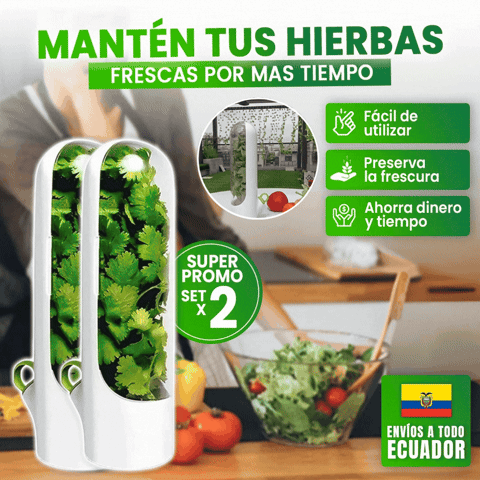 Conservador de Hierbas Frescas🎁PROMO 2 UNIDADES🎁