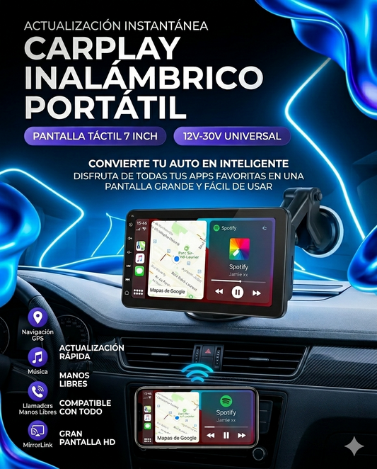 RADIO CARPLAY PORTATIL