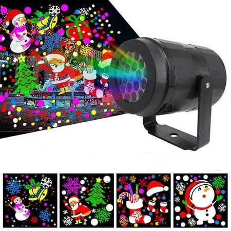 Mini proyector led de imágenes navideñas