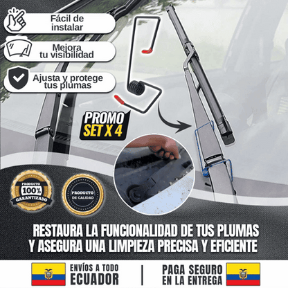 Kit de Tensión Plumas para Auto 🎁PROMO 4 UNIDADES🎁