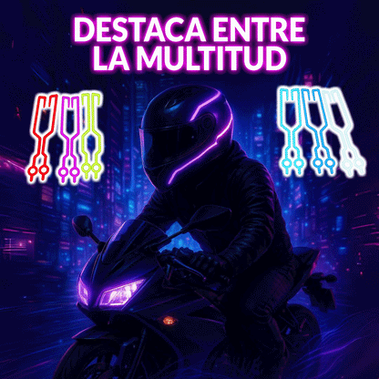 LuzRider - Tira LED para casco 🤩Set x2 🤩 ❌No incluye casco❌