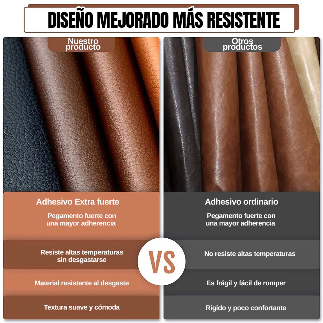 🎁HOY ENVÍO GRATIS🎁 CUERO SINTÉTICO AUTO ADHESIVO PARA REPARACIÓN (100*137CM)