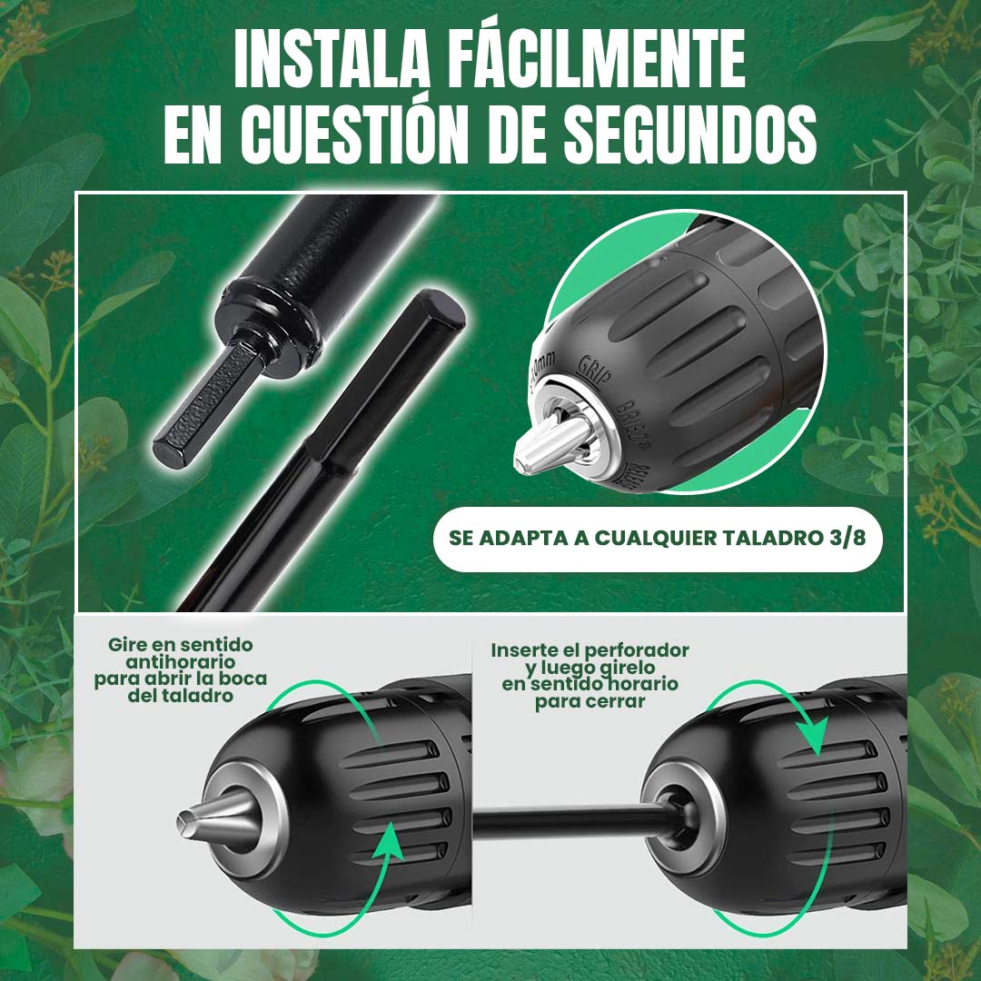 PERFORADOR DE TALADRO PARA JARDINERÍA 60cm 🎁ENVÍO GRATIS🎁