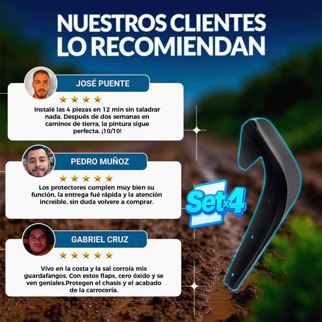 Protec-Barro Flex®️ Guardabarros 🎁SET 4 UNIDADES🎁