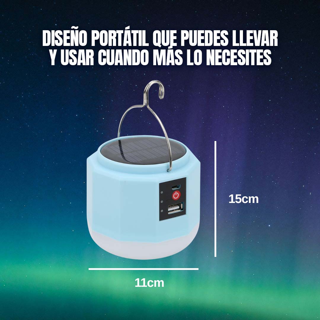 (NUEVO MODELO) SET FOCO RECARGABLE SOLAR 30W 🎁PROMO 3 UNIDADES🎁