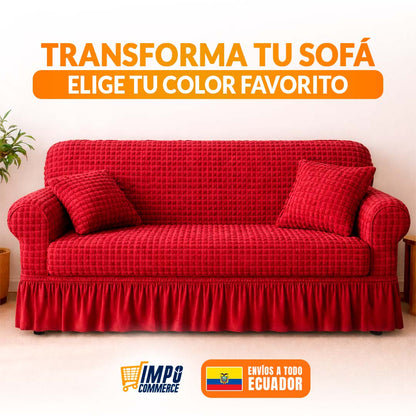 FORRO DE SILLON TIPO GALLETA CON VUELOS 🎁ENVÍO GRATIS🎁