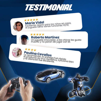 CARRO TRANSFORMER A CONTROL REMÓTO 🚚 ENVÍO GRATIS🚚