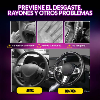 CarbonDrive Pro 🚗  Protector de Volante estilo Fibra de Carbono 🎁HOY ENVÍO GRATIS🎁