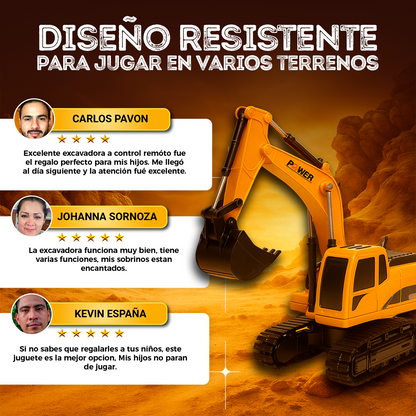EXCAVADORA A CONTROL REMOTO 🎁ENVÍO GRATIS🎁