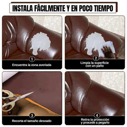 🎁HOY ENVÍO GRATIS🎁 CUERO SINTÉTICO AUTO ADHESIVO PARA REPARACIÓN (100*137CM)