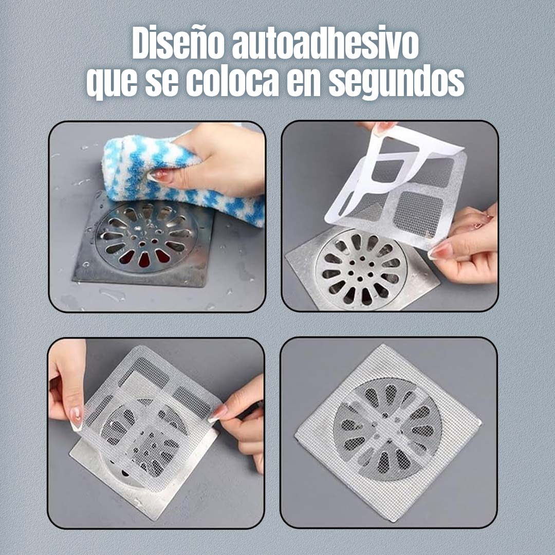 SET PROTECTOR ADHESIVO PARA DESAGÜE A PRUEBA DE AGUA🎁PROMO 24 UNIDADES🎁