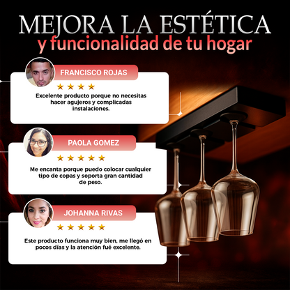 MiniCava X4 🍷 | Soporte Elegante para Copas