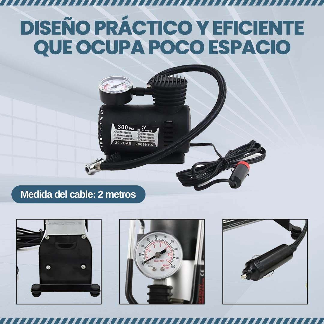 COMPRESOR PORTÁTIL PARA VEHÍCULOS 🎁PROMO DE LANZAMIENTO🎁