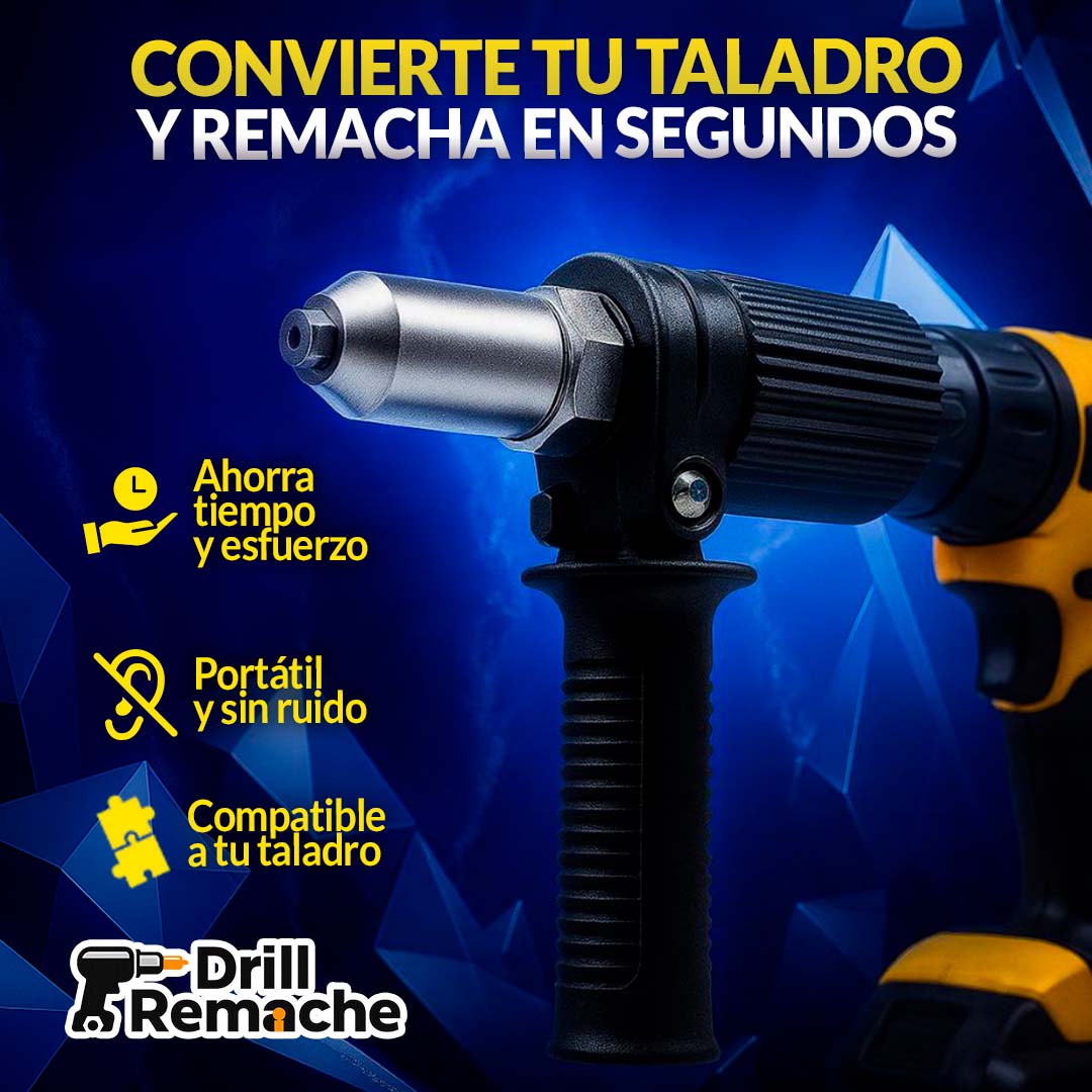 DrillRemache®️ Adaptador de remachadora para taladro
