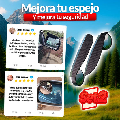 CarbonLook | Visera de retrovisor con punto ciego 🎁PROMO 2 UNIDADES🎁