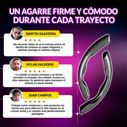 CarbonDrive Pro 🚗  Protector de Volante estilo Fibra de Carbono 🎁HOY ENVÍO GRATIS🎁