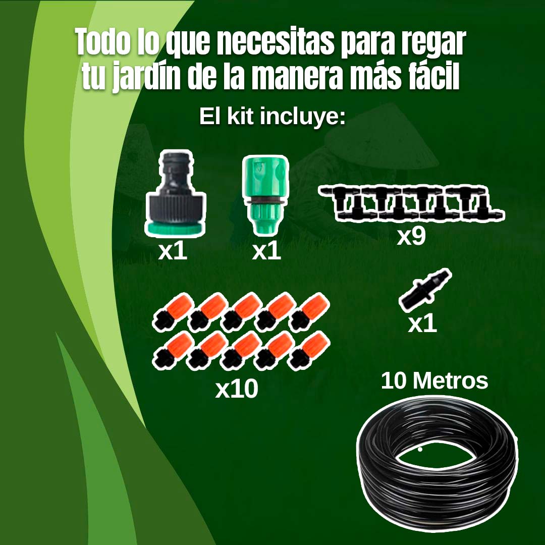 KIT COMPLETO DE RIEGO SEMI AUTOMÁTICO 🎁ENVÍO GRATIS🎁