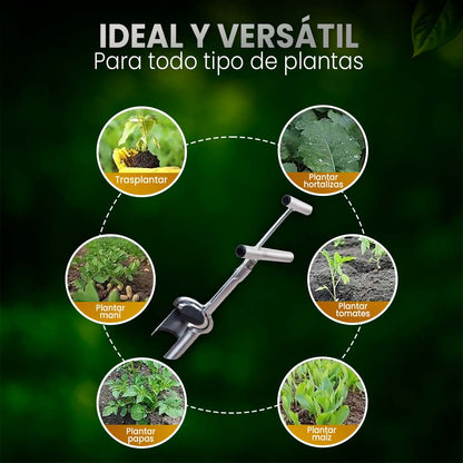 🌱VerdeMaster 360 | Herramienta compacta para sembrar y trasplantar en interiores y exteriores