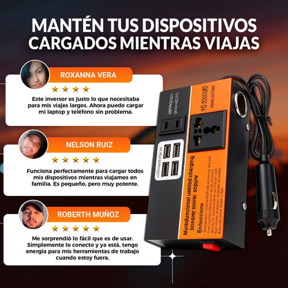 CargaMax | Inversor de corriente para auto 🎁PROMO LANZAMIENTO🎁