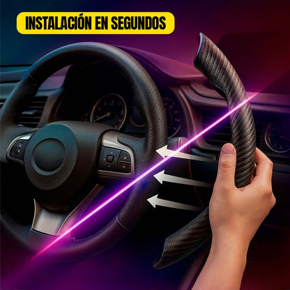 CarbonDrive Pro 🚗  Protector de Volante estilo Fibra de Carbono 🎁HOY ENVÍO GRATIS🎁