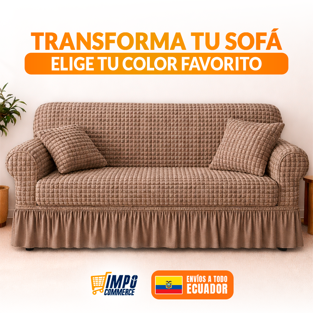 FORRO DE SILLON TIPO GALLETA CON VUELOS 🎁ENVÍO GRATIS🎁
