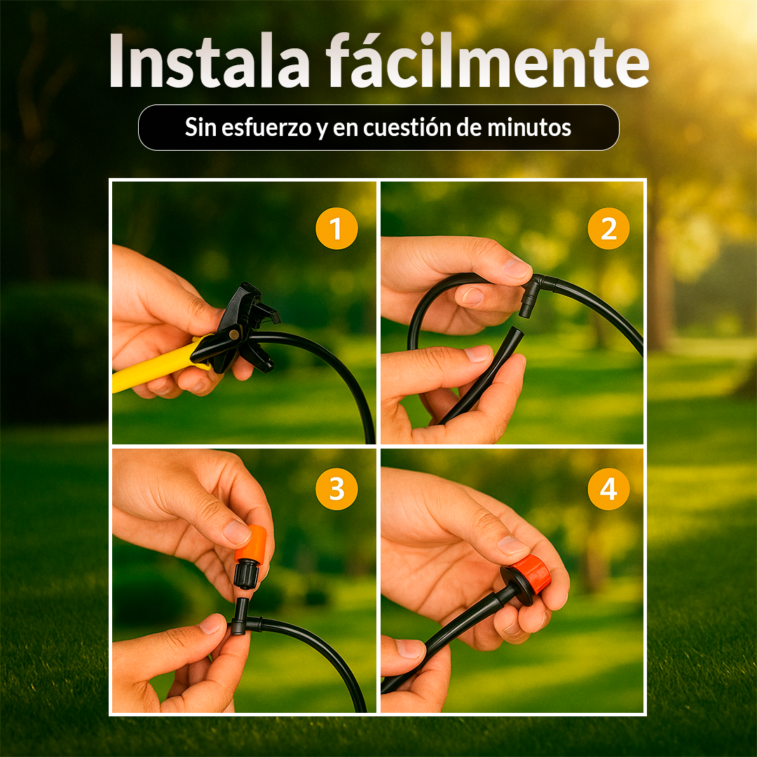 🎁PROMO 10 METROS🎁 Kit completo de riego semi automático