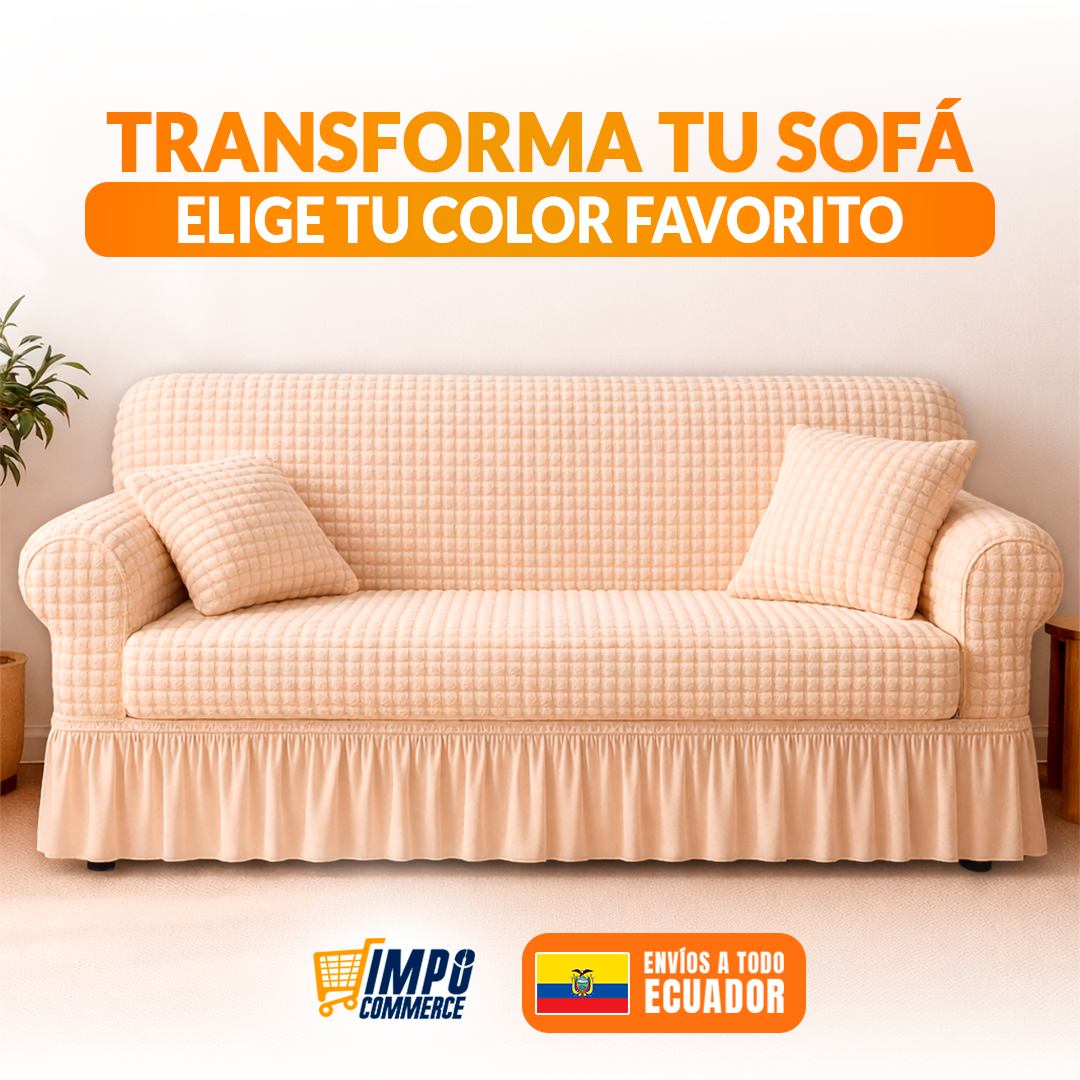 FORRO DE SILLON TIPO GALLETA CON VUELOS 🎁ENVÍO GRATIS🎁