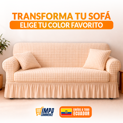 FORRO DE SILLON TIPO GALLETA CON VUELOS 🎁ENVÍO GRATIS🎁