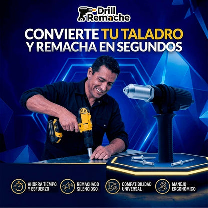 DrillRemache®️ Adaptador de remachadora para taladro