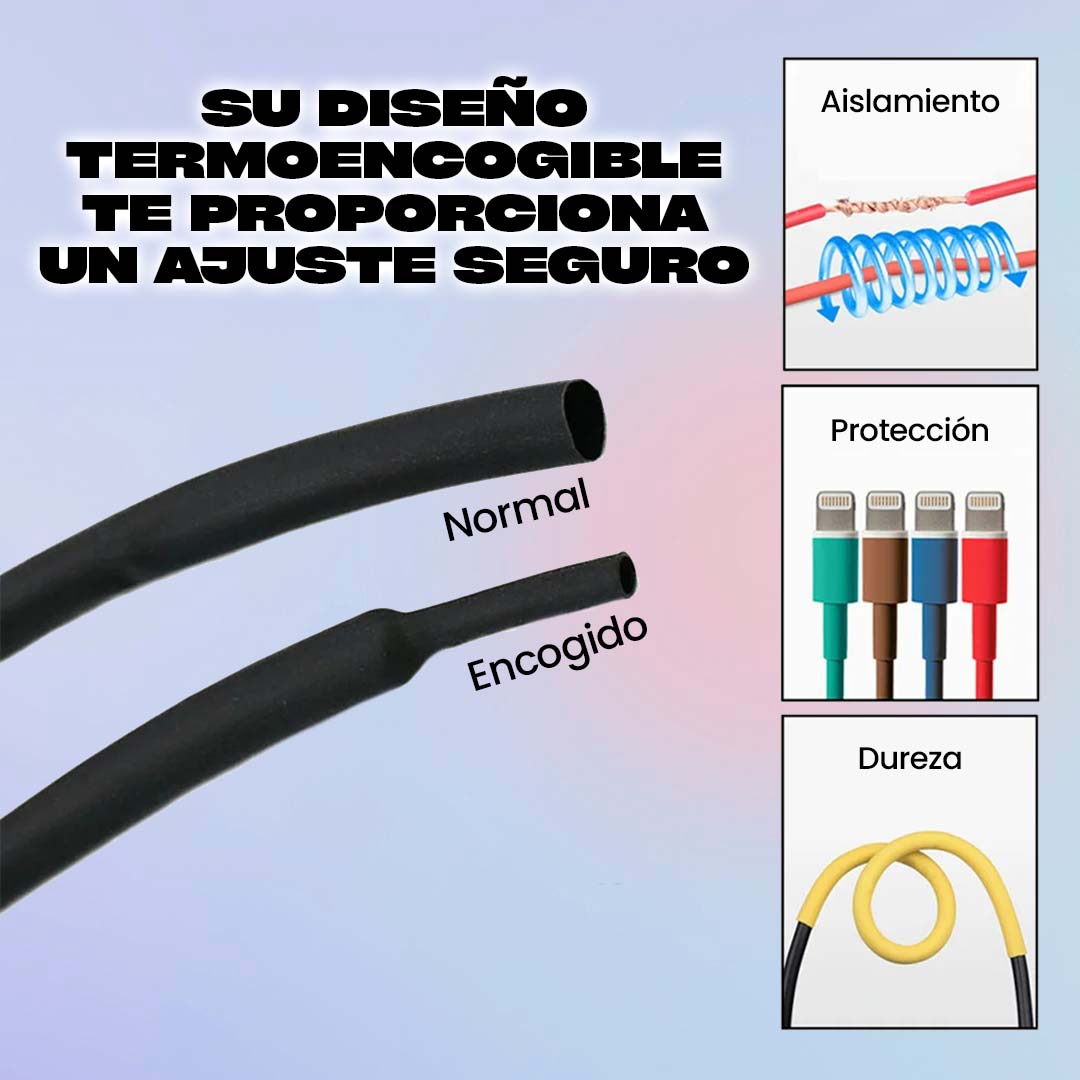 KIT DE JUNTAS TERMO ENCOGIBLES PARA CABLES 🎁PROMO MALETIN 328 UNIDADES🎁